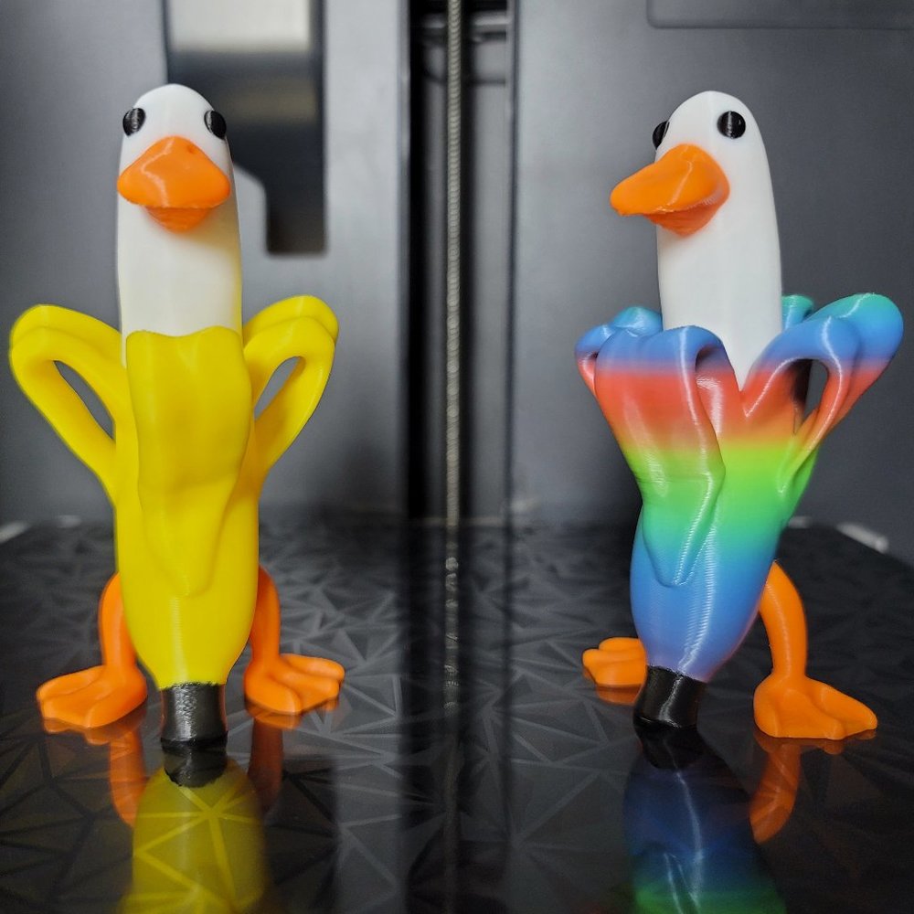 Banana Duck | Fun Desk Toy | Gag Gift | Unique Gift | 3D Printed